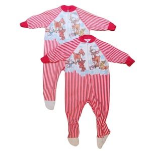 Vintage Christmas Pajamas Size 12mo